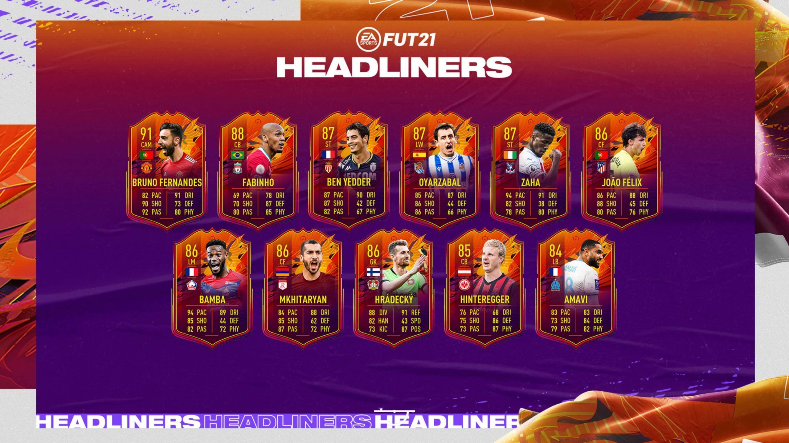 Headliners de FIFA 21 Ultimate Team