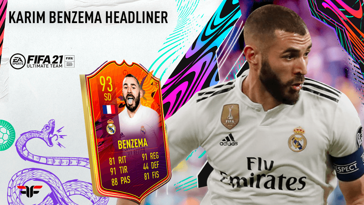 Review de Benzema Headliner para FIFA 21 Ultimate Team