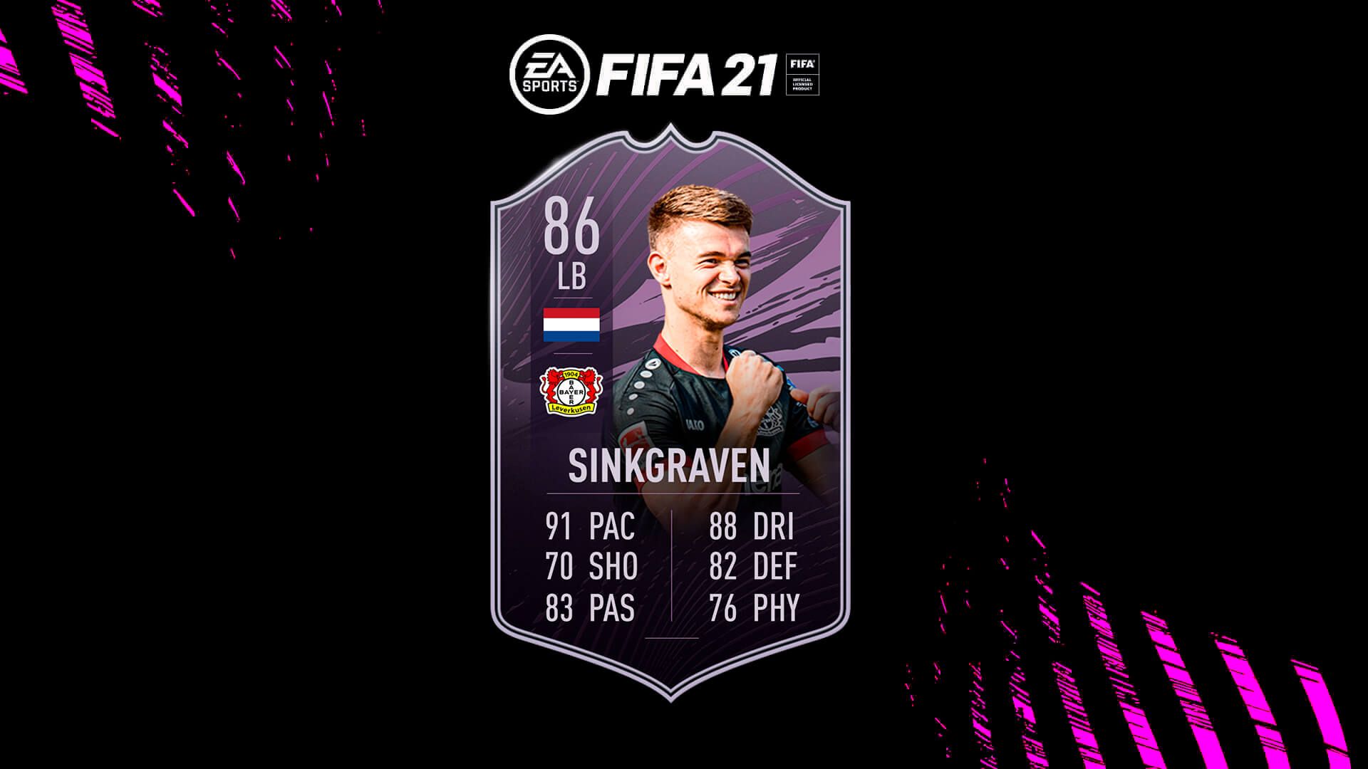 Plantilla para conseguir a Sinkgraven en FIFA 21 Ultimate Team