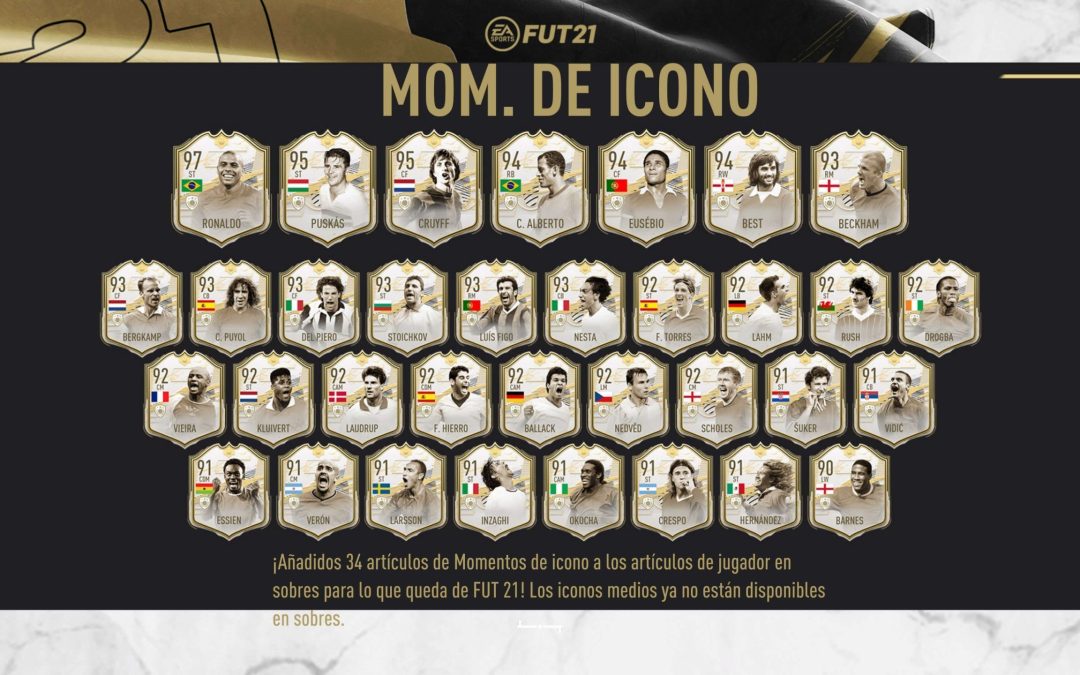 FIFA 21. Llegan los Iconos Prime Moments a Ultimate Team