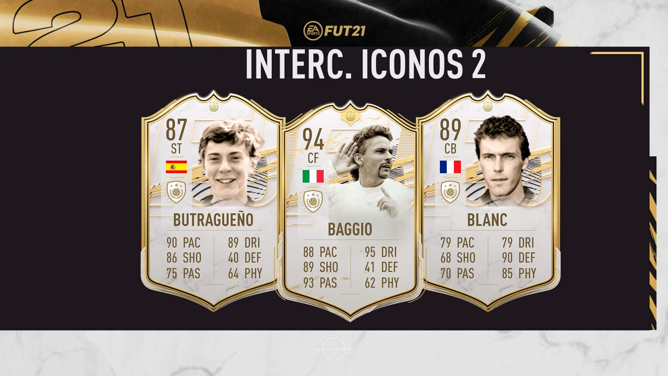 Intercambio de Iconos 2 de FIFA 21 Ultimate Team