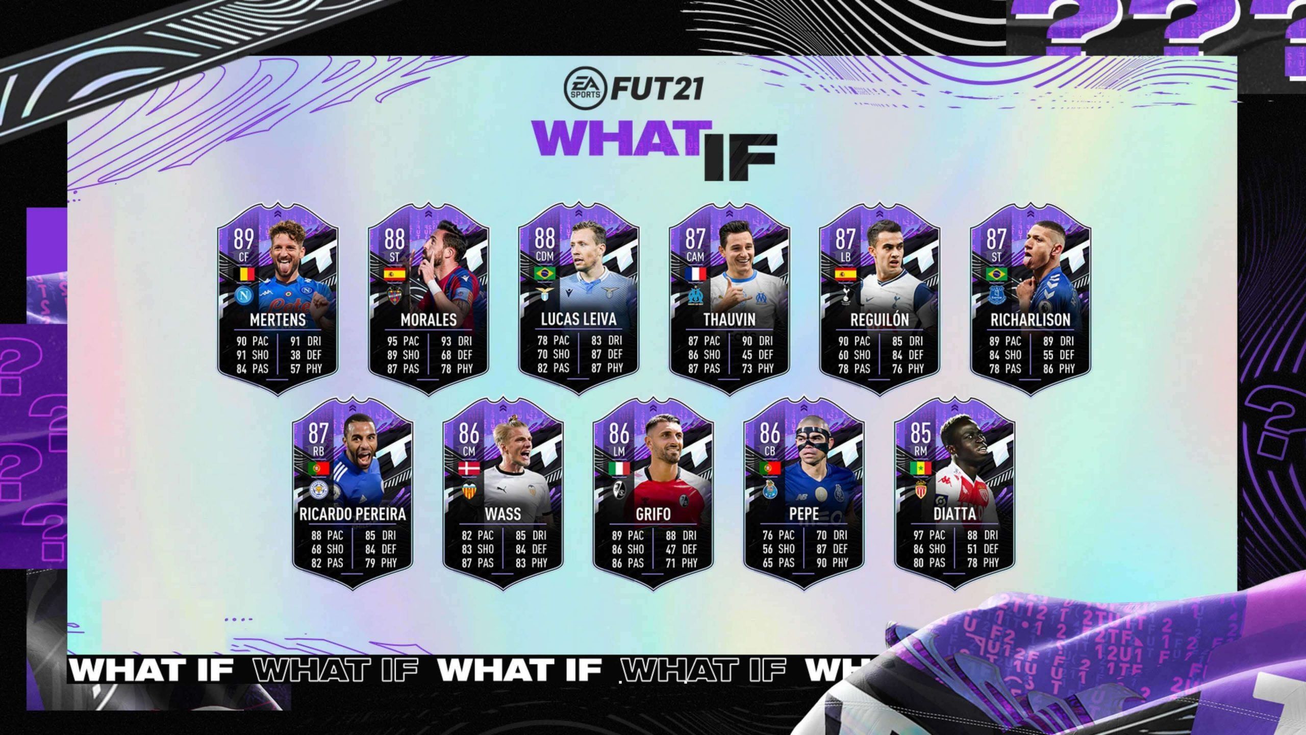 Segundo equipo de los What If de FIFA 21 Ultimate Team