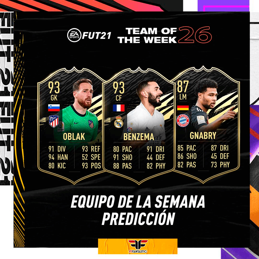 Predicción del TOTW 26 de FIFA 21 Ultimate Team