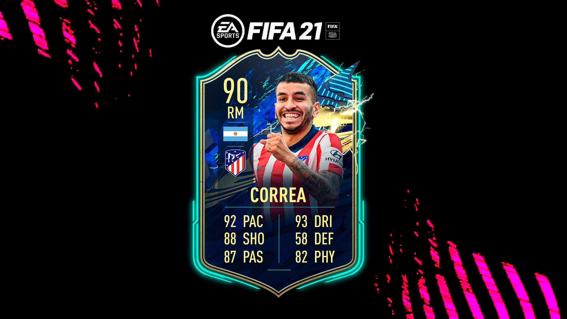 Equipo para conseguir a Correa TOTS en FIFA 21 Ultimate Team Equipo para conseguir a Correa TOTS en FIFA 21 Ultimate Team
