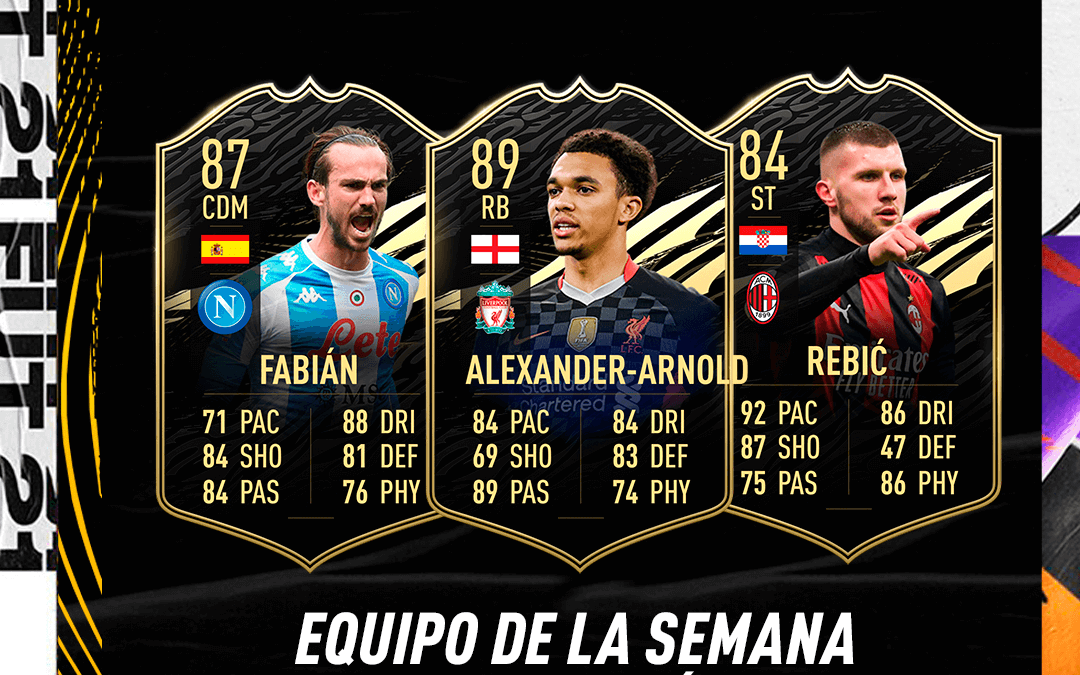 FIFA 21. Predicción del Equipo de la Semana #34