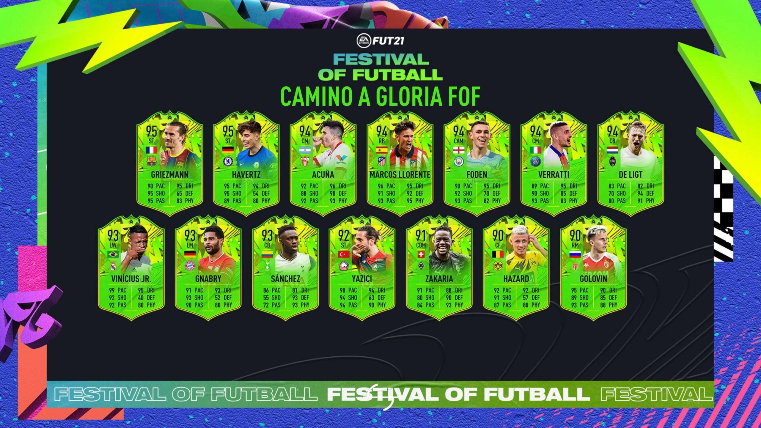 Primer equipo del Festival of Futball de FIFA 21 Ultimate Team Primer equipo del Festival of Futball de FIFA 21 Ultimate Team