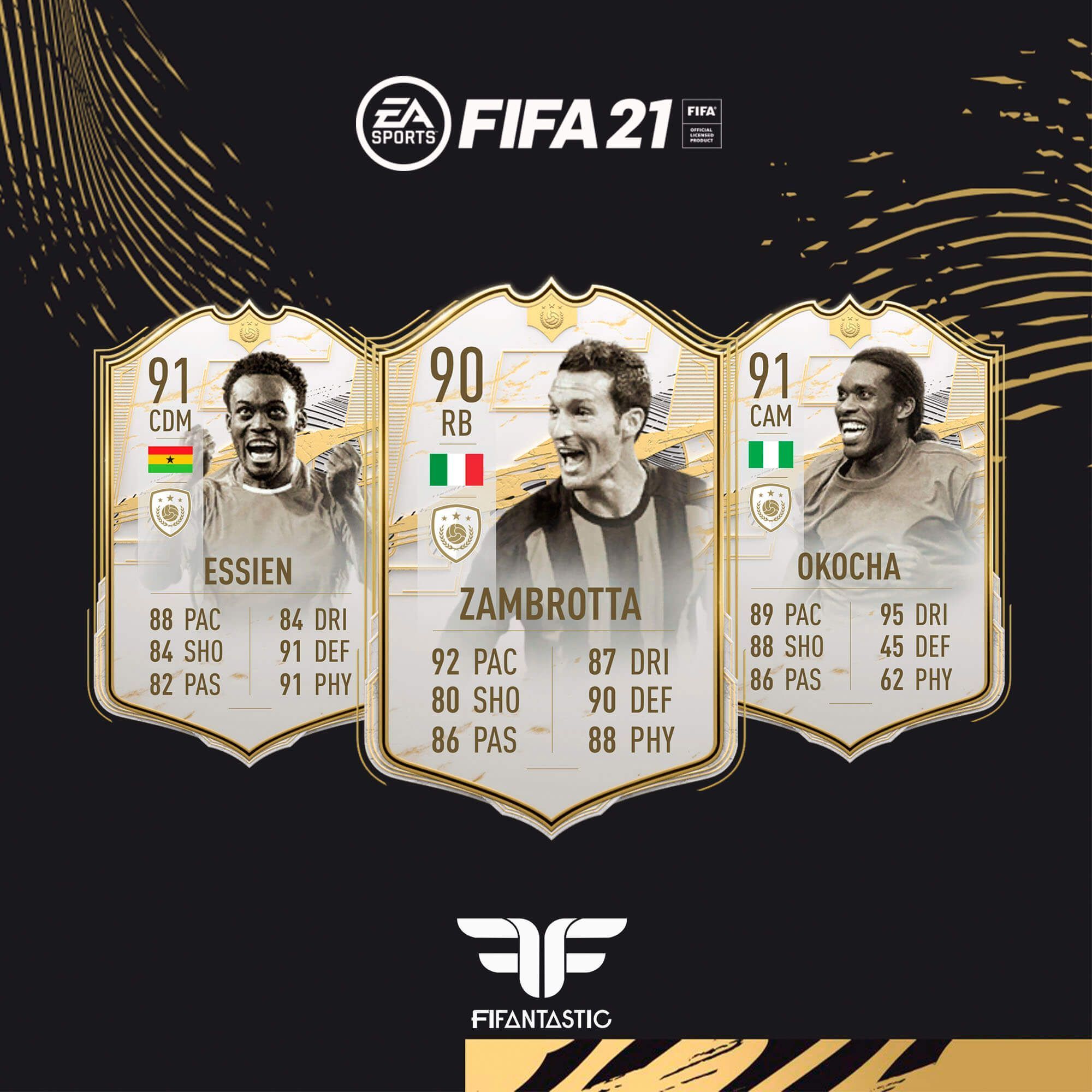 Los Iconos más utilizados de FIFA 21 Ultimate Team