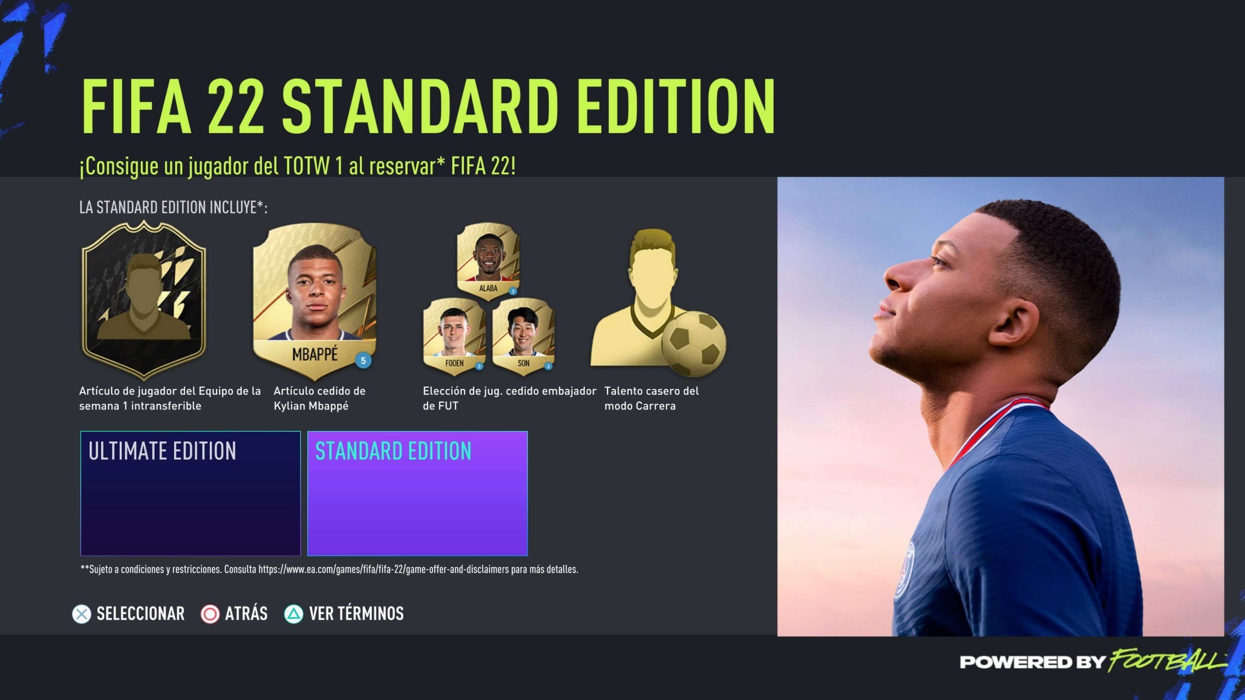 Edición Estándar de FIFA 22