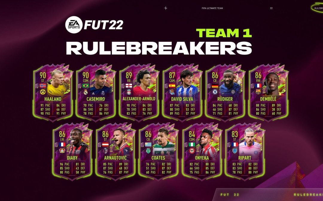 FIFA 22. Equipo 1 de los Rulebreakers