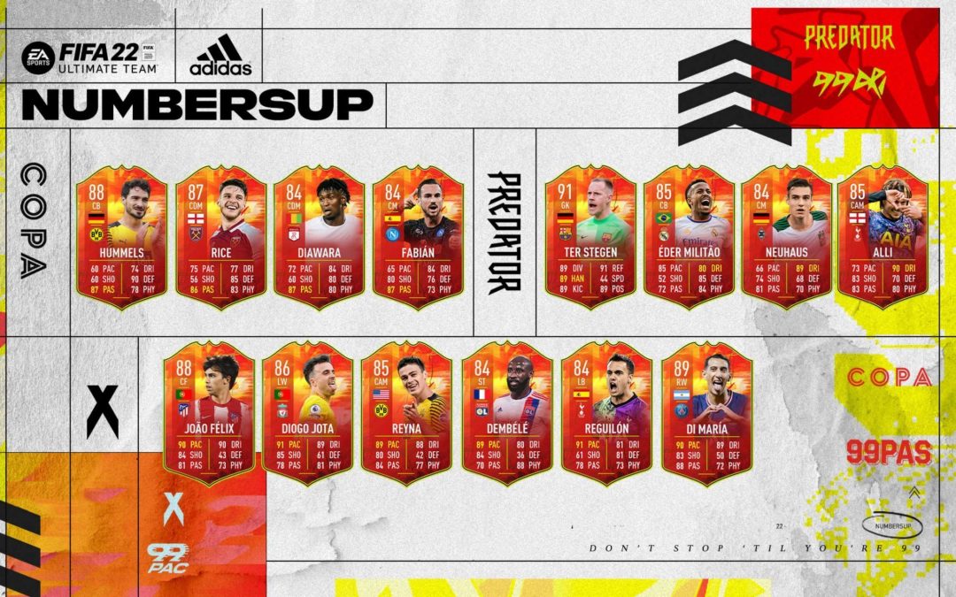 FIFA 22. Llegan a Ultimate Team los Numbers Up