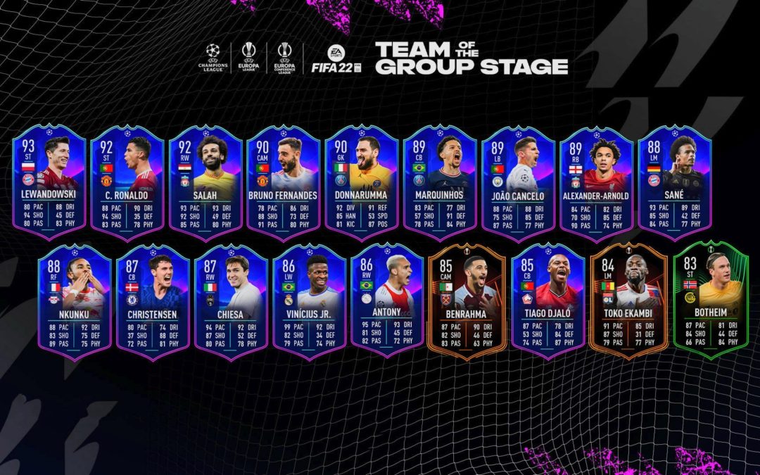 FIFA 22. Ya está disponible el Team of the Group Stage