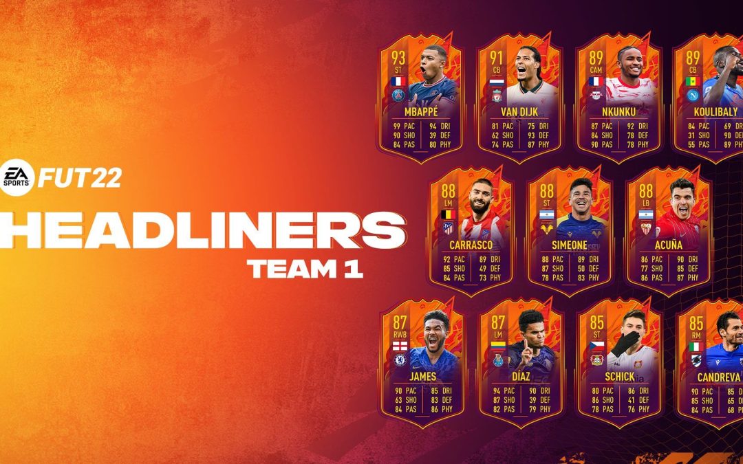 FIFA 22. Ya están disponibles los Headliners