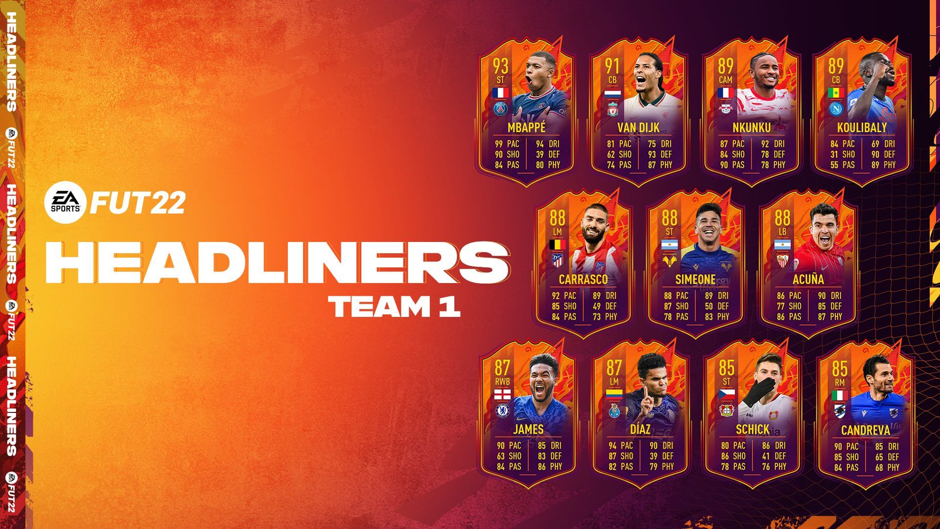 Headliners de FIFA 22 Ultimate Team