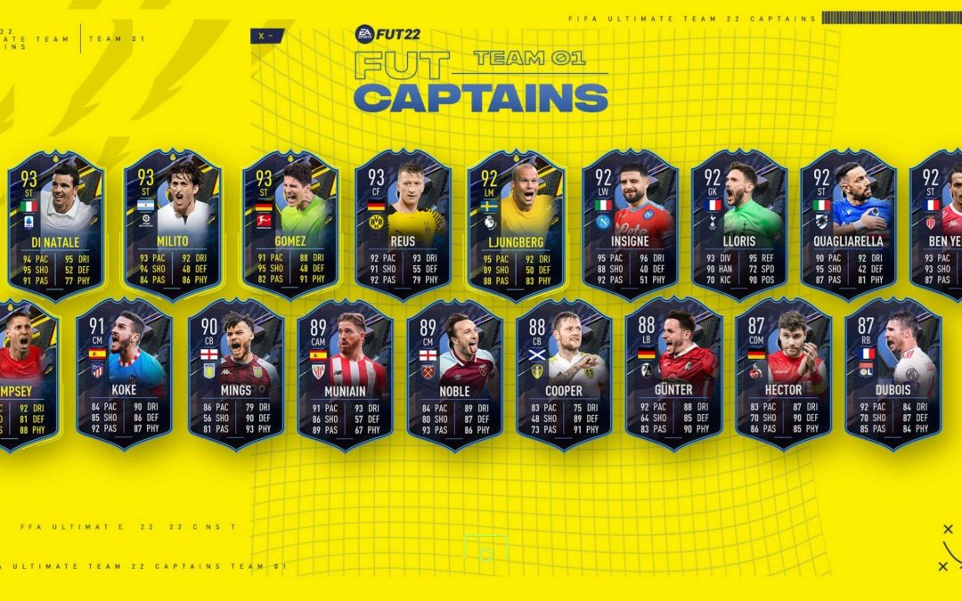 FIFA 22. Ya disponibles las cartas FUT Captains