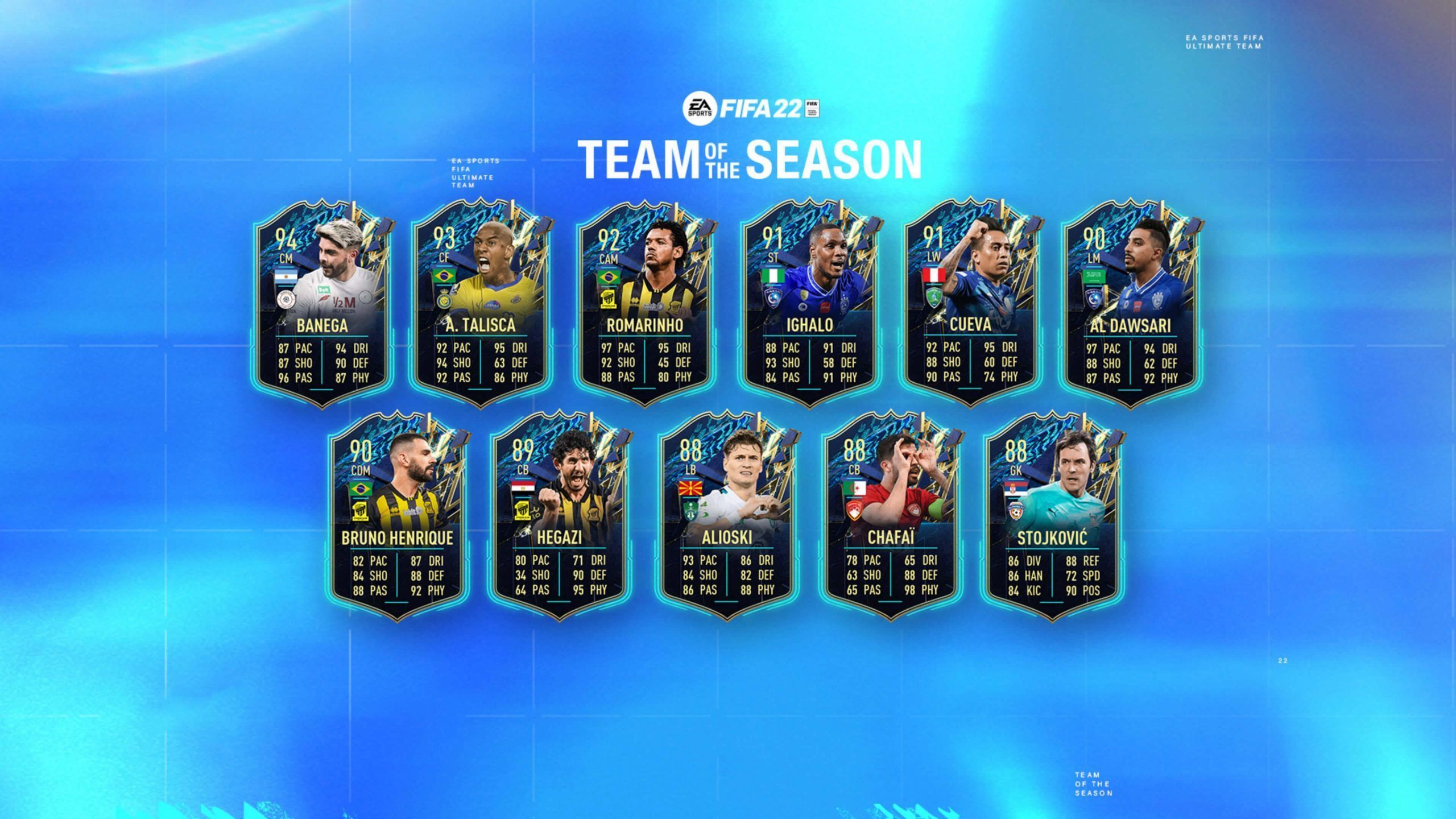 Team of the Season de la Saudi Pro League de FIFA 22 Ultimate Team Team of the Season de la Saudi Pro League de FIFA 22 Ultimate Team
