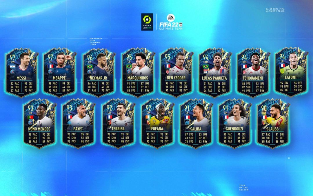 FIFA 22. Team of the Season de la Ligue 1