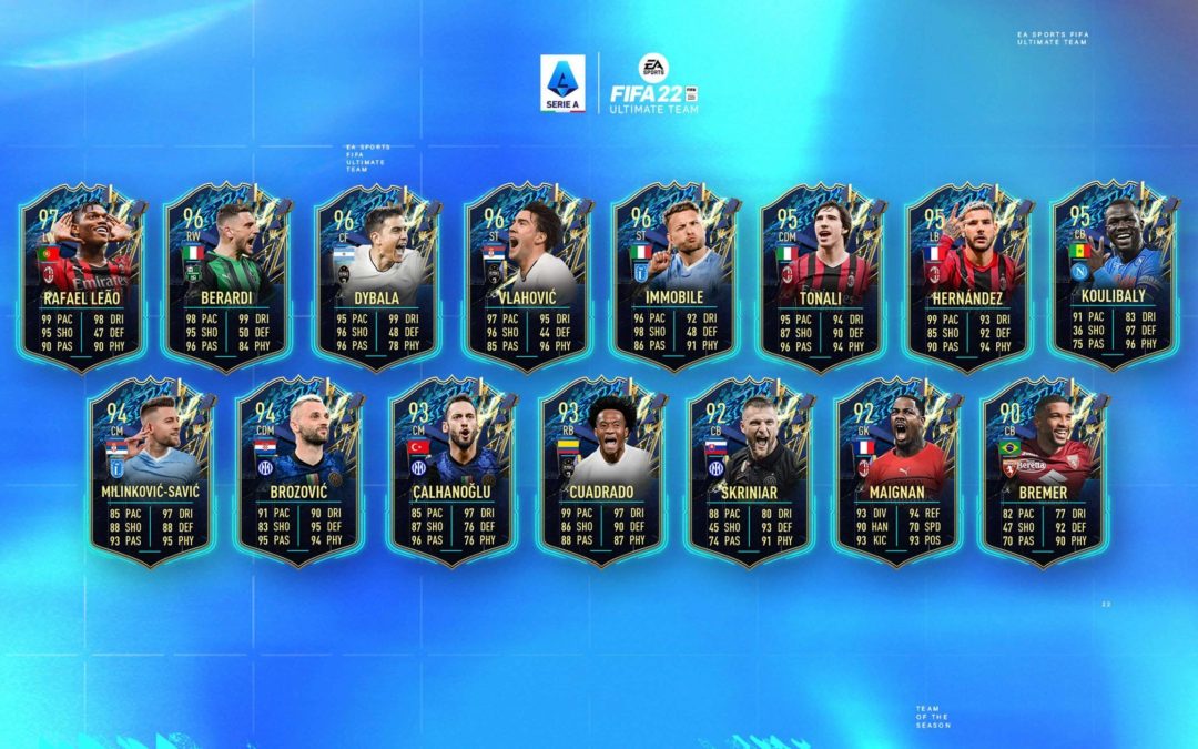 FIFA 22. Team of the Season de la Serie A