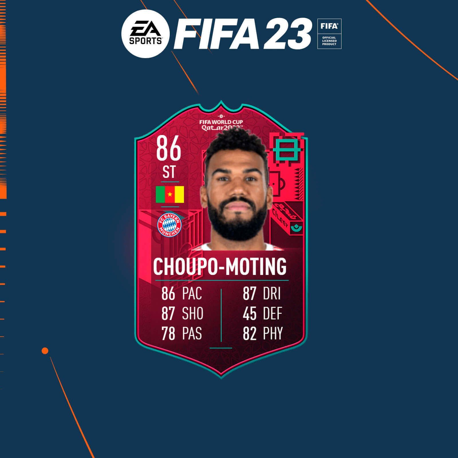 Equipo para conseguir a Choupo-Moting PTG en FIFA 23 Ultimate Team