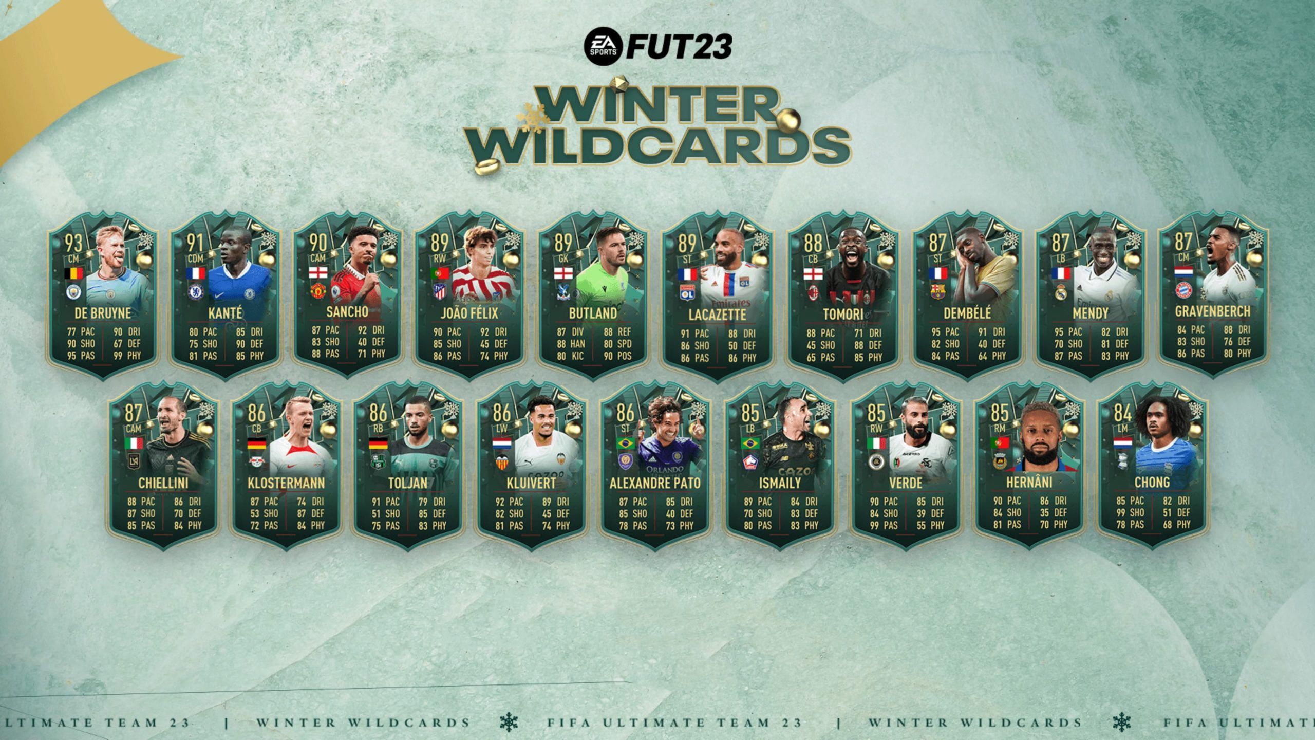 Equipo 1 de los Winter Wildcards de FIFA 23 Ultimate Team
