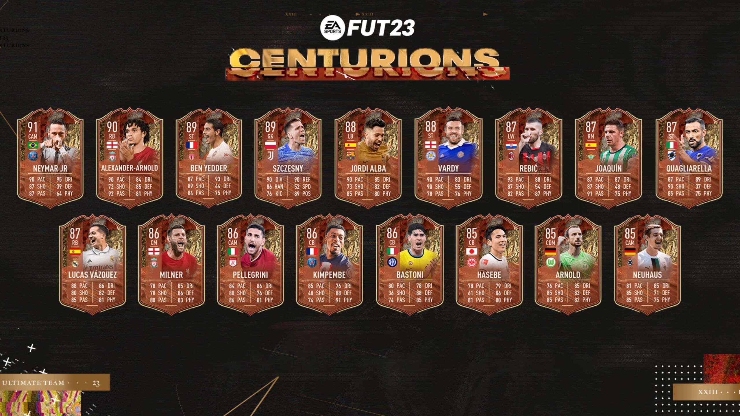 Equipo 1 de los Centuriones de FIFA 23 Ultimate Team Equipo 1 de los Centuriones de FIFA 23 Ultimate Team