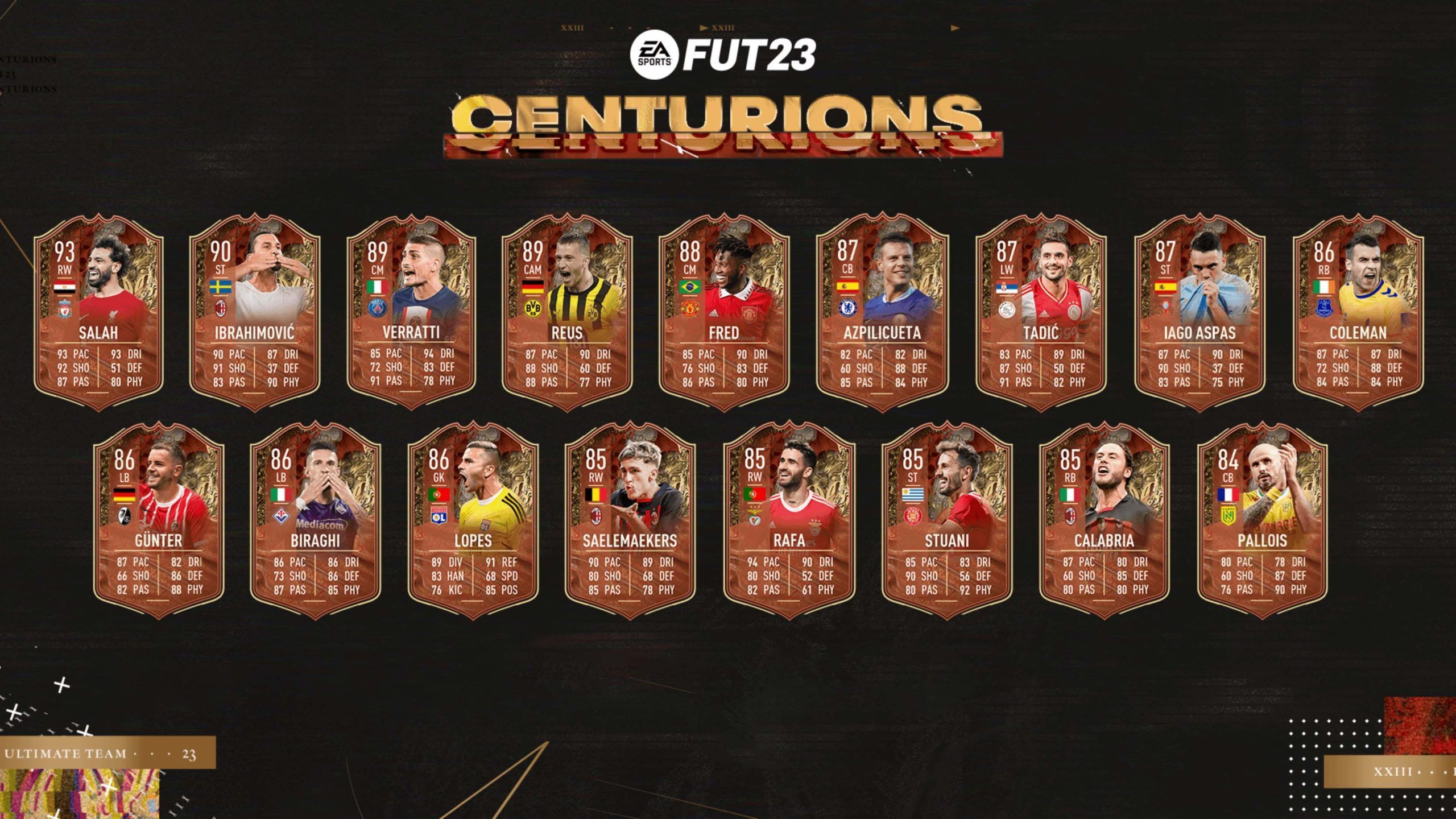 Equipo 2 de los Centuriones de FIFA 23 Ultimate Team