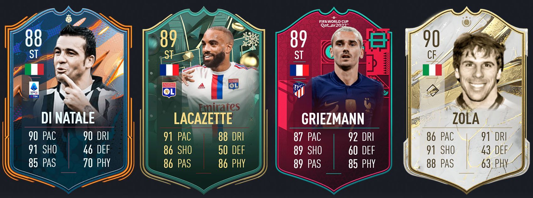 Delanteros habilidosos en FIFA 23 Ultimate Team