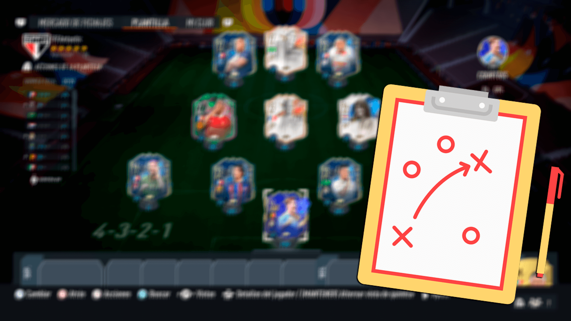 Tácticas de la formación 4-3-2-1 en FIFA 23 Ultimate Team