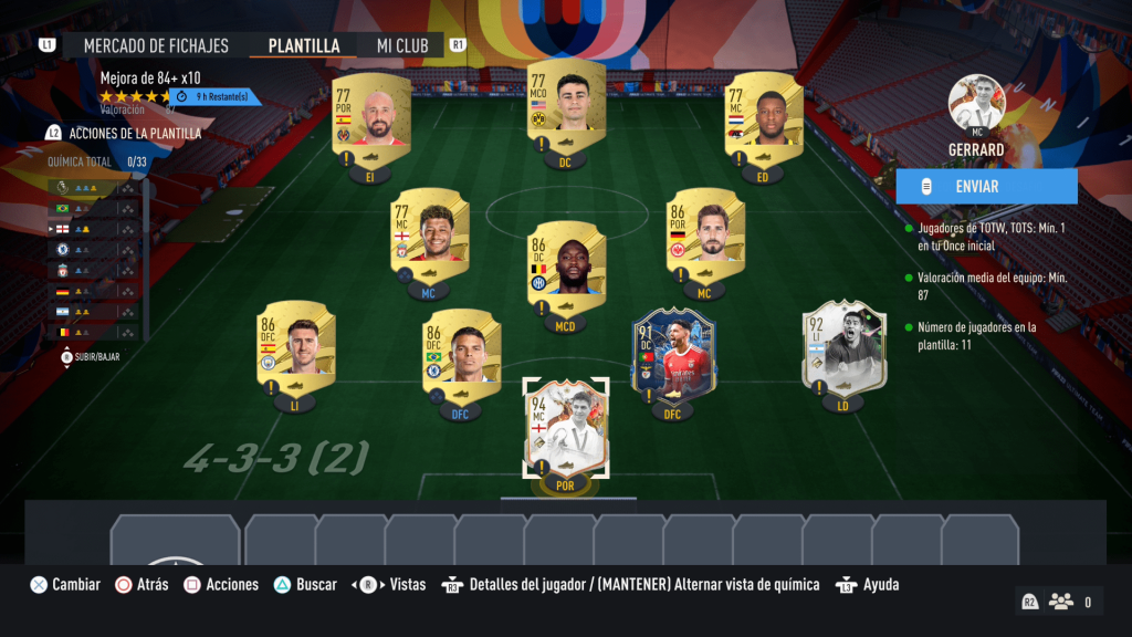 Solución a la Mejora x10 84+ de FIFA 23 Ultimate Team