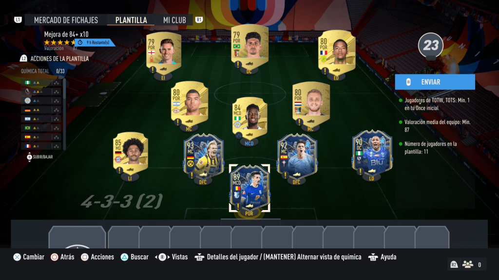 DCP x10 84+ en FIFA 23 Ultimate Team