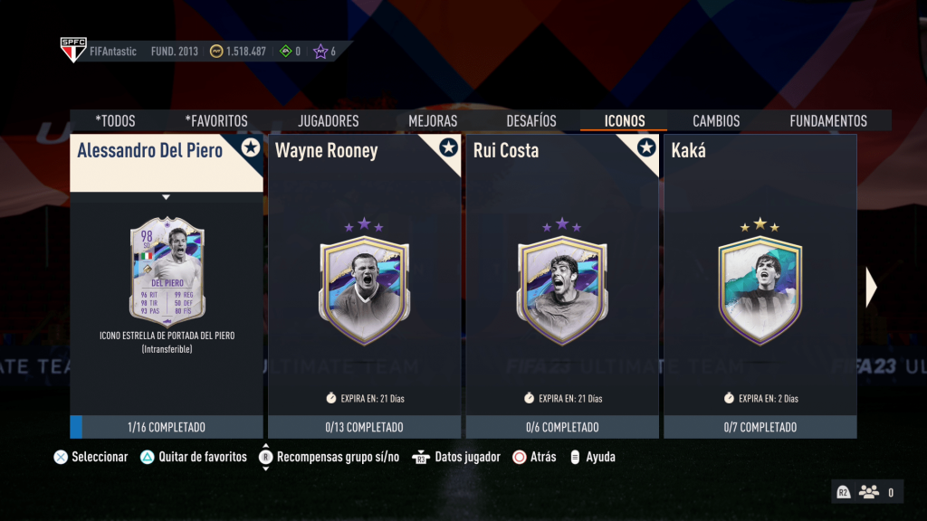 DCP de Jugadores de FIFA 23 Ultimate Team