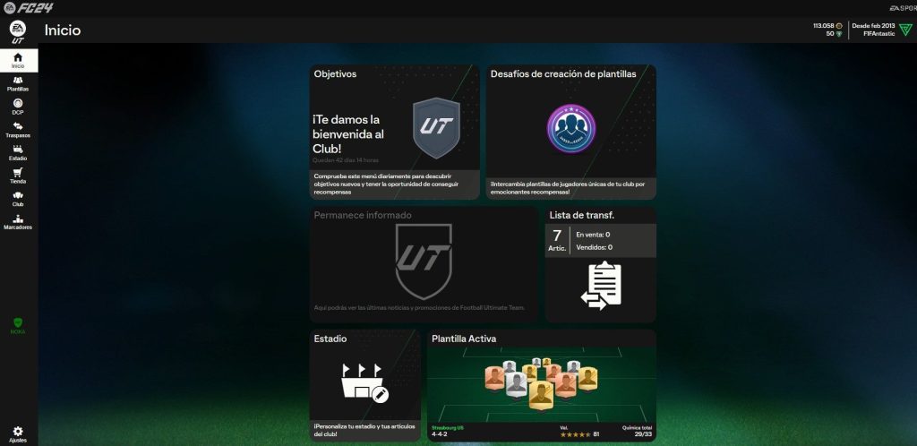 La WebApp y la Companion de FC 24 Ultimate Team