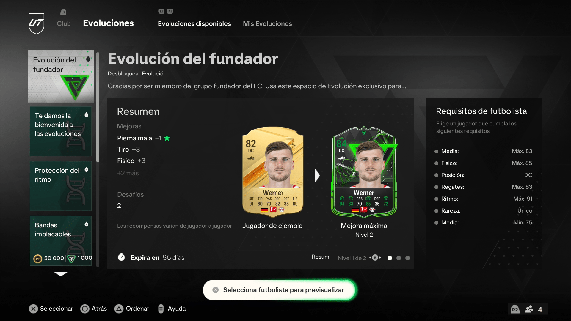 Evoluciones de FC 24 Ultimate Team