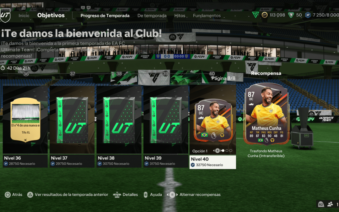 FC 24. Recompensas de la Temporada de Bienvenida