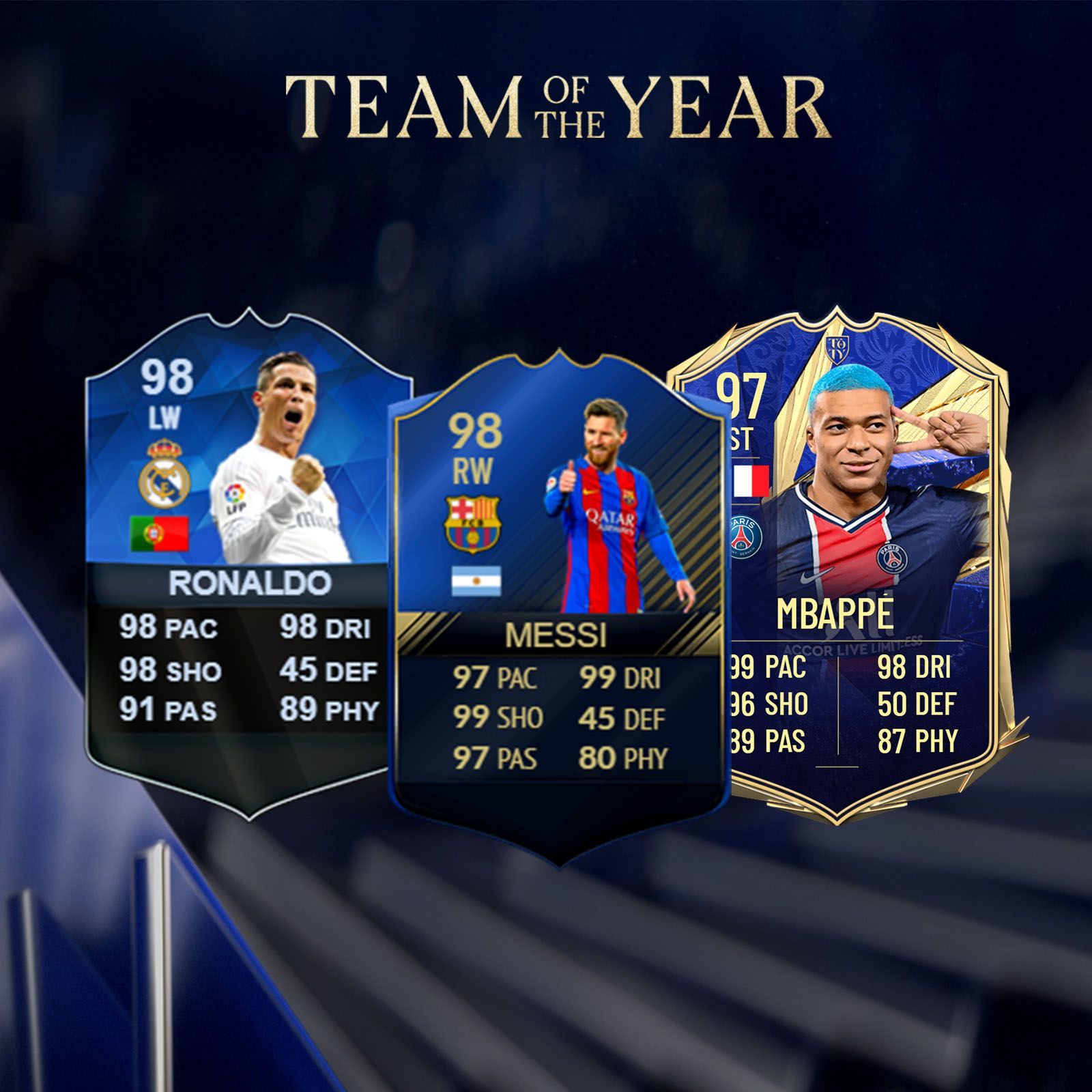 Team of the Year histórico de Ultimate Team