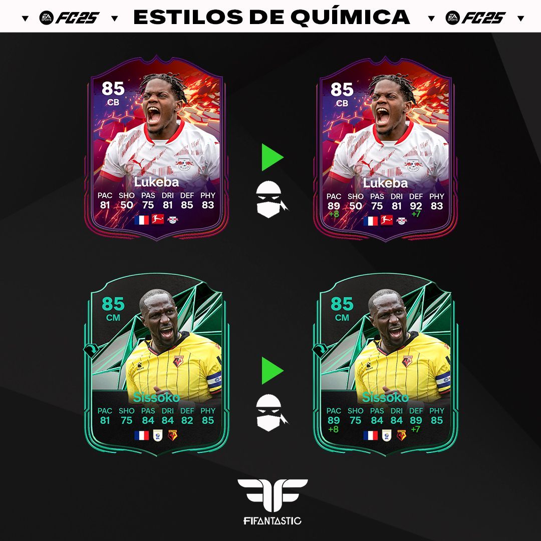 Estilos de química para jugadores populares en FC 25 Ultimate Team