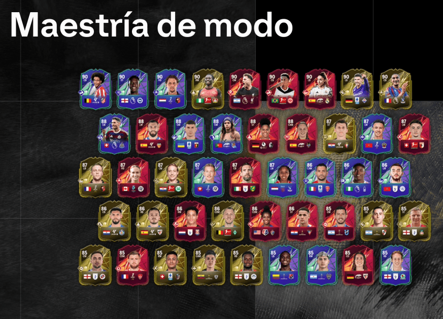 Maestría de modo en FC 25 Ultimate Team, Jugadores Maestría de modo en FC 25 Ultimate Team, Tokens Maestría de modo en FC 25 Ultimate Team