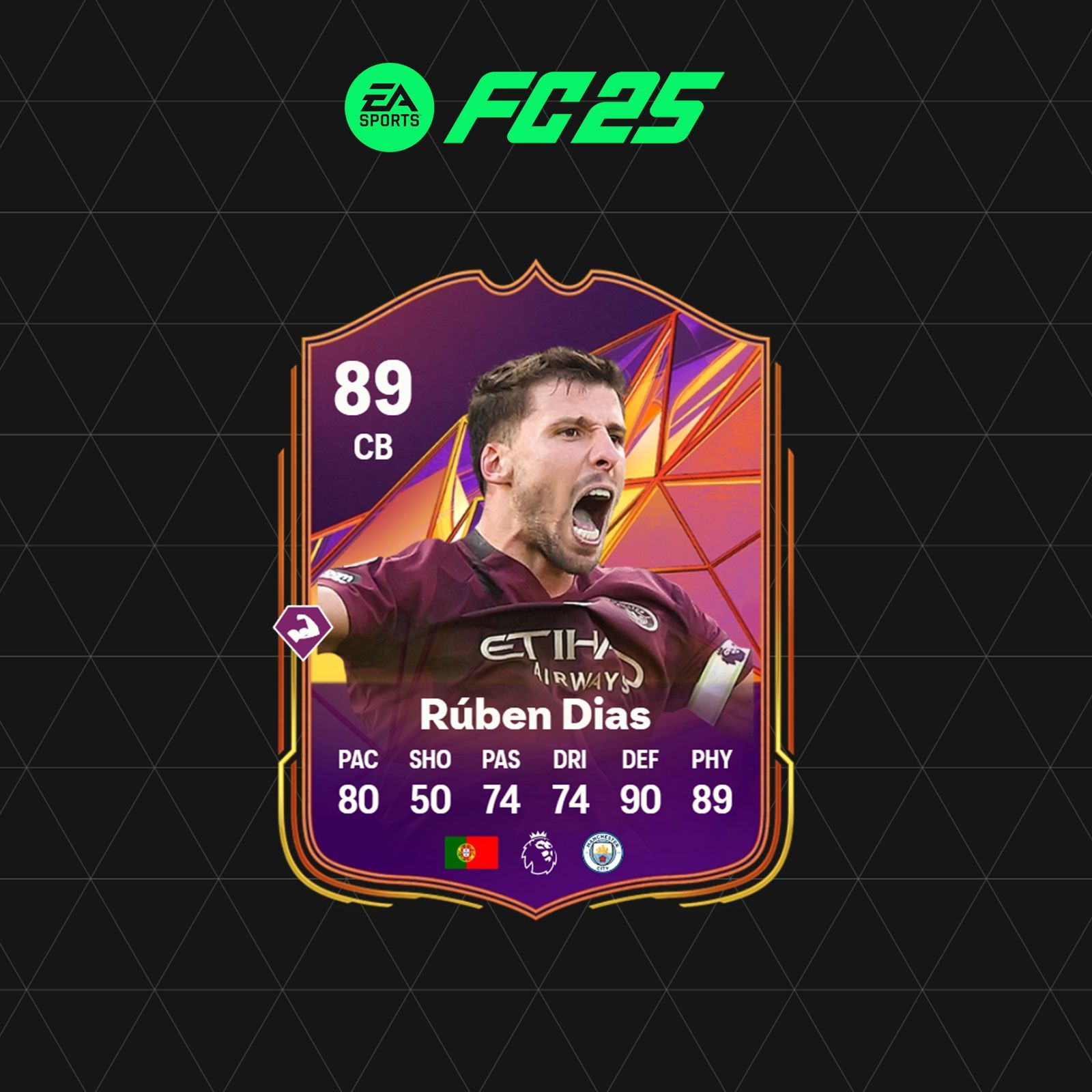 Medias necesarias para el DCP de Ruben Dias Estrella Atlética en FC 25 Ultimate Team, Medias necesarias para el DCP de Ruben Dias Trackstars en FC 25 Ultimate Team