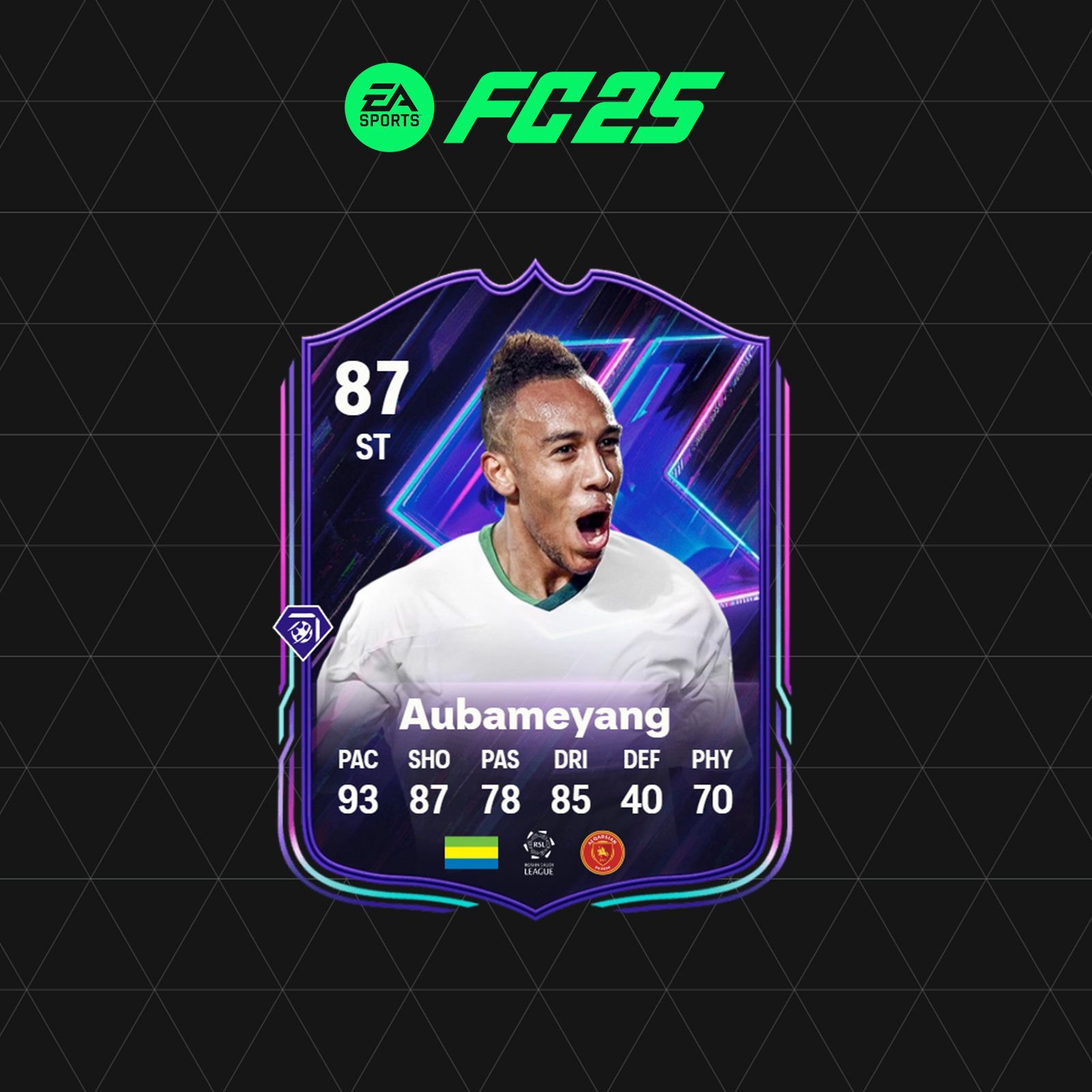 Medias necesarias para el DCP de Aubameyang Flashback en FC 25 Ultimate Team