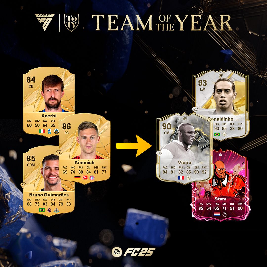 Craftear en los TOTY de FC 25 Ultimate Team, crafteo TOTY en FC 25 Ultimate Team