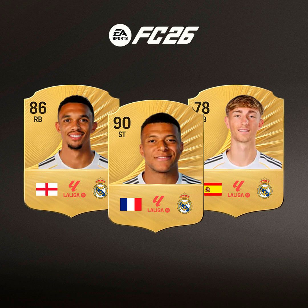 predicción medias Real Madrid FC 26, ratings Real Madrid FC 26, jugadores Real Madrid Ultimate Team FC 26, medias estimadas Real Madrid FC 26, Real Madrid player ratings FC 26, Real Madrid squad FC 26 ratings