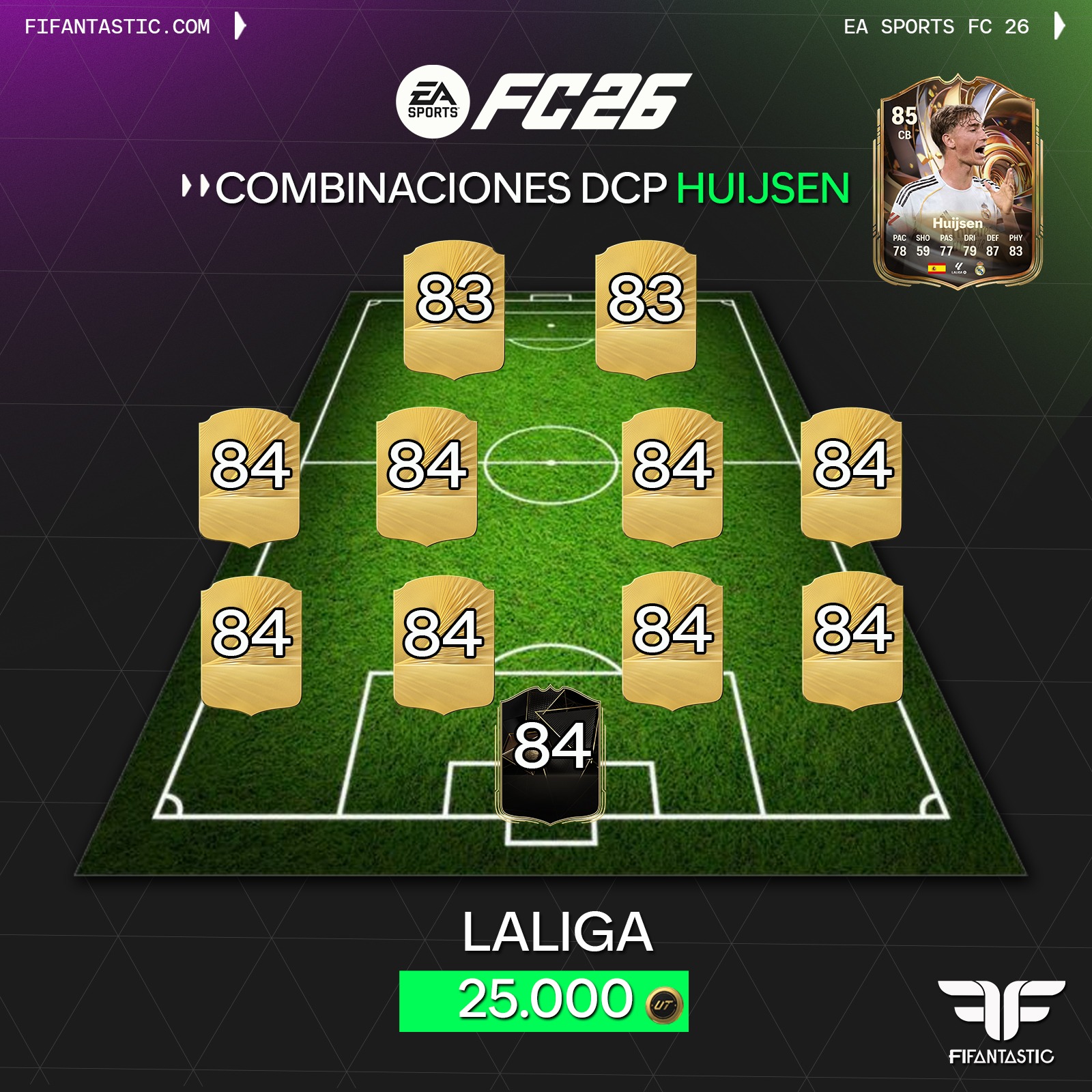 SBC Huijsen Valoraciones Renovadas barato, soluciones SBC Huijsen FC 26, combinaciones SBC Huijsen FC 26, cheapest Huijsen SBC FC 26, Huijsen Upgrades SBC solutions FC 26