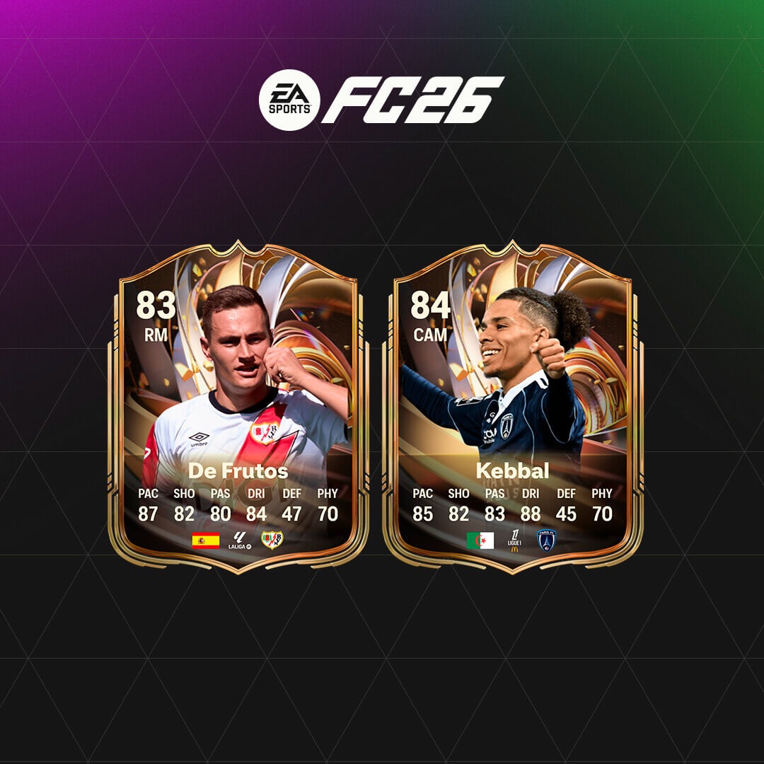 equipo para objetivos De Frutos y Kebbal FC 26, cómo conseguir De Frutos Valoraciones Renovadas, cómo conseguir Kebbal Valoraciones Renovadas, fastest way to unlock De Frutos and Kebbal FC 26, FC 26 Upgrades objectives team
